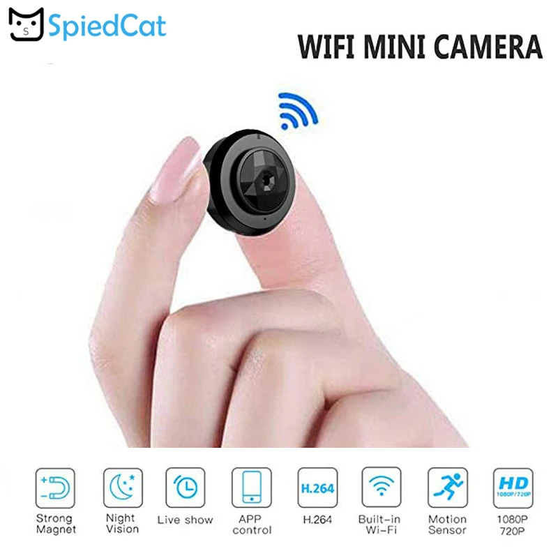 Wi Fi беспроводная IP P2P камера ночного видения HD мини для домашнего наблюдения