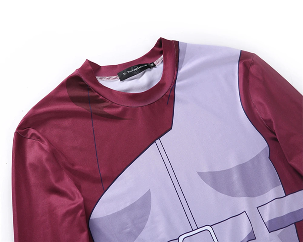 Новый аниме косплей костюм Фитнес Одежда Весна новая футболка Гаара Мужская