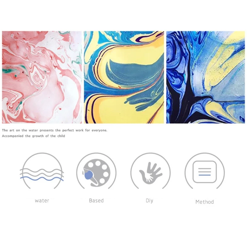 

Kid Water-based Art Paint Set DIY Painting on Water Set of 6 Color Acrylic Paint