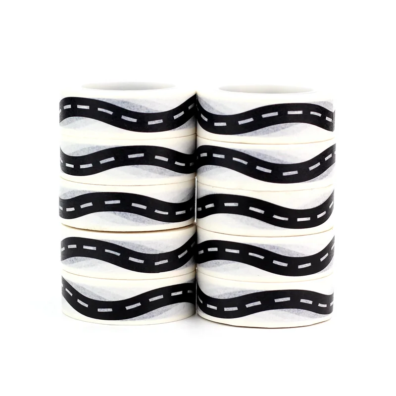 

10pcs/lot Decorative Curved Road Washi Tapes Paper DIY Scrapbooking Planner Adhesive Masking Tapes Kawaii Stationery