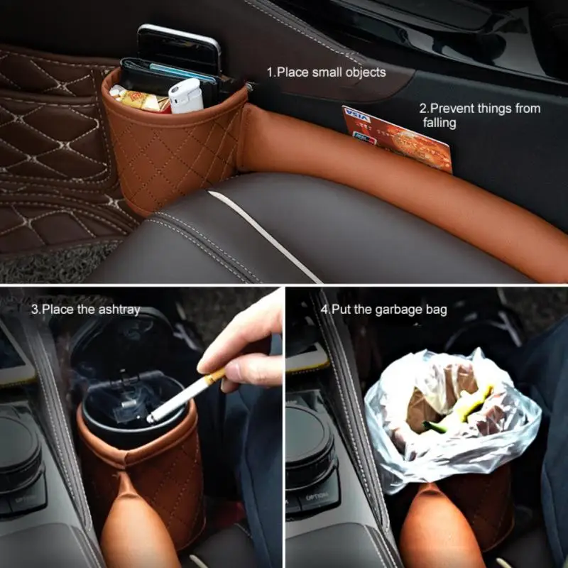 

Car Seat Crevice Storage Box Seat Gap Slit Pocket Catcher Organizer Universal Car Seat Leak-proof Plug Strip Storage Box