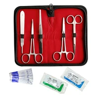 suture kitstainless steel training instruments with scalpel blades for veterinarianbiology and dissection lab students