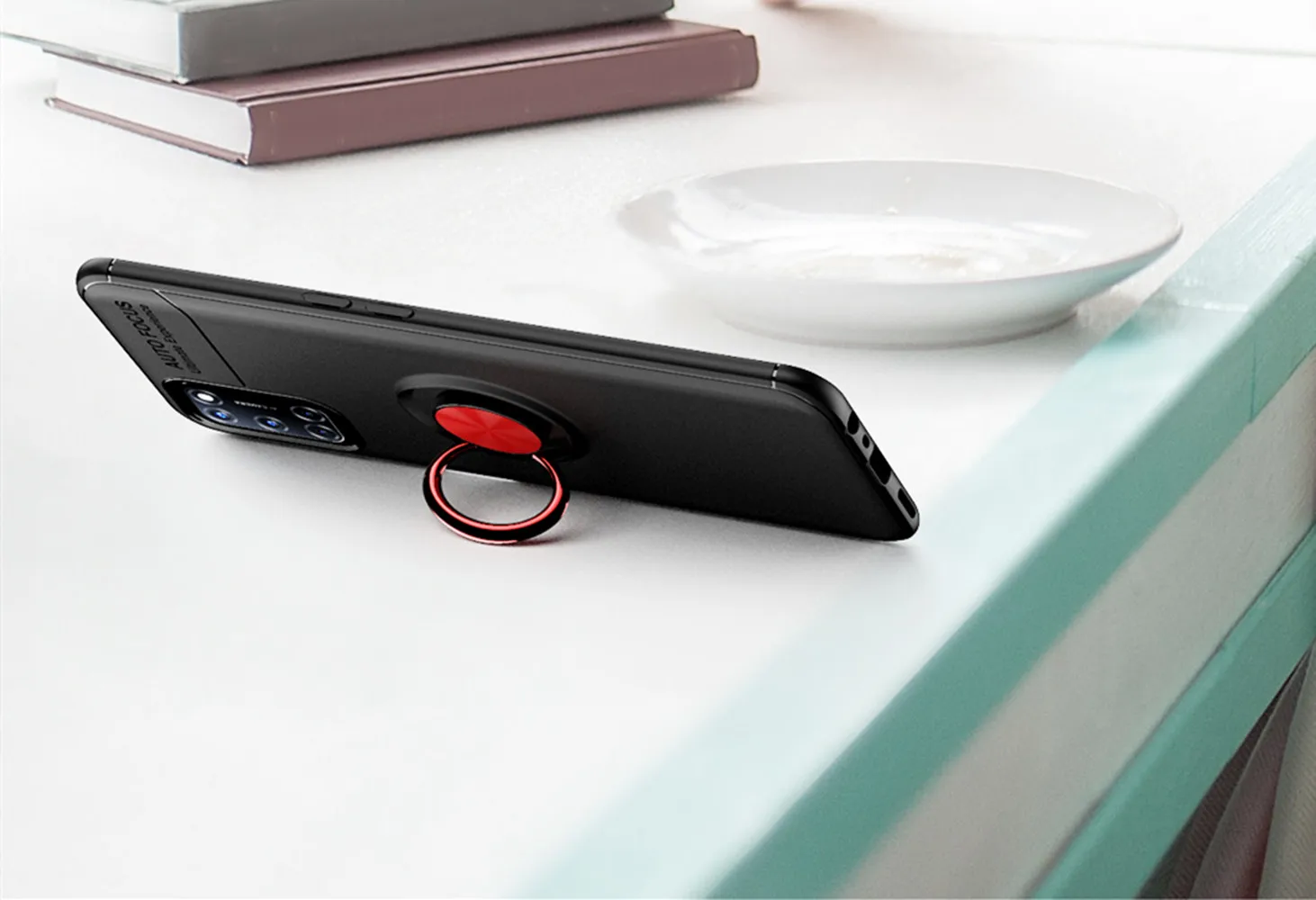 Shockproof Case For OPPO A52 Soft Silicone Magnetic Ring Phone Back Cover for Oppo Released 2020 Coque Bags Cases | Мобильные