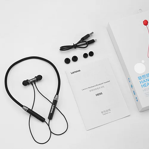 Оригинальные беспроводные наушники Lenovo Bluetooth 5 0 магнитные спортивные с шейным