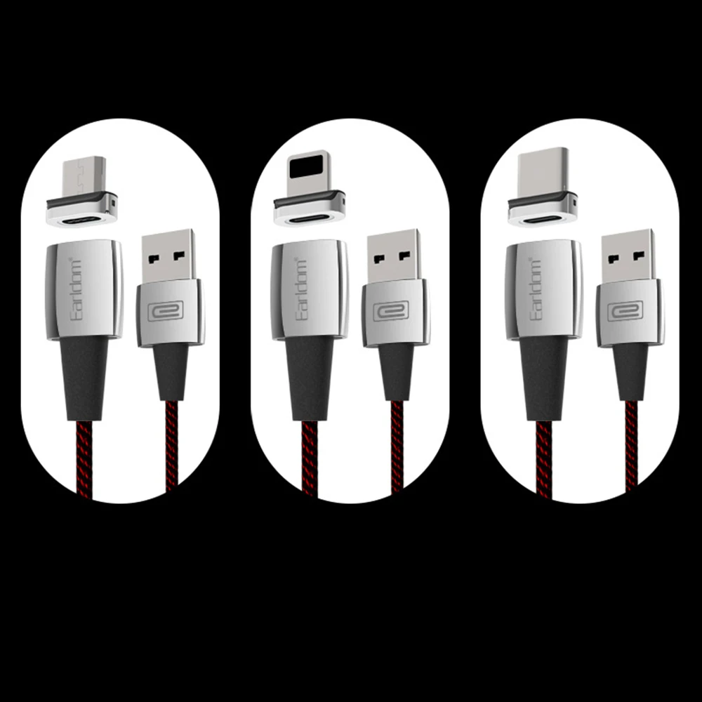 FDBRO Магнитный Micro USB кабель для телефона Быстрая зарядка данных провод шнур магнитное зарядное устройство usb type C кабель для мобильного телефона 1 м