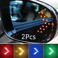 2 pcs car led rear view mirror arrow panel light mirror indicator turn signal bulb car led rearview mirror light styling red yel