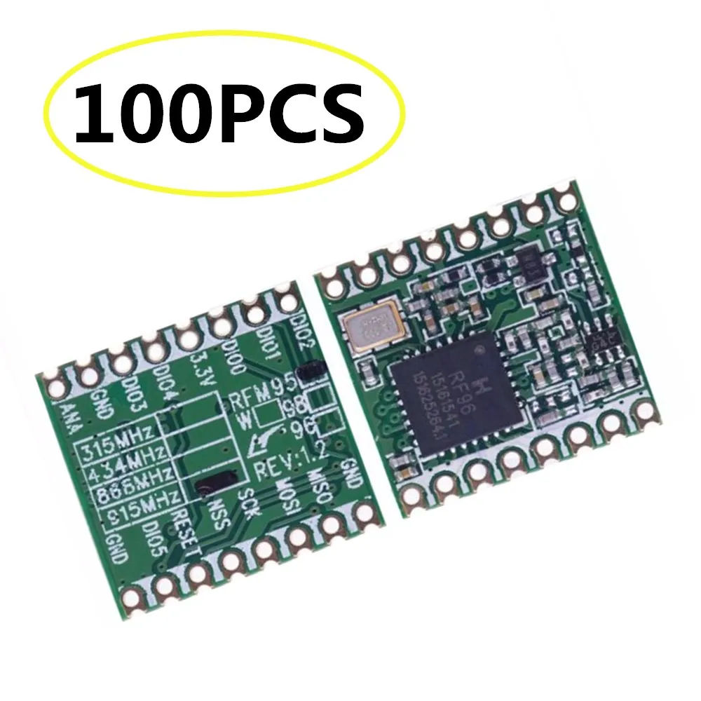 100 шт. RFM95 RFM95W 868 МГц 915 LORA SX1276 беспроводной модуль приемопередатчика лучшее