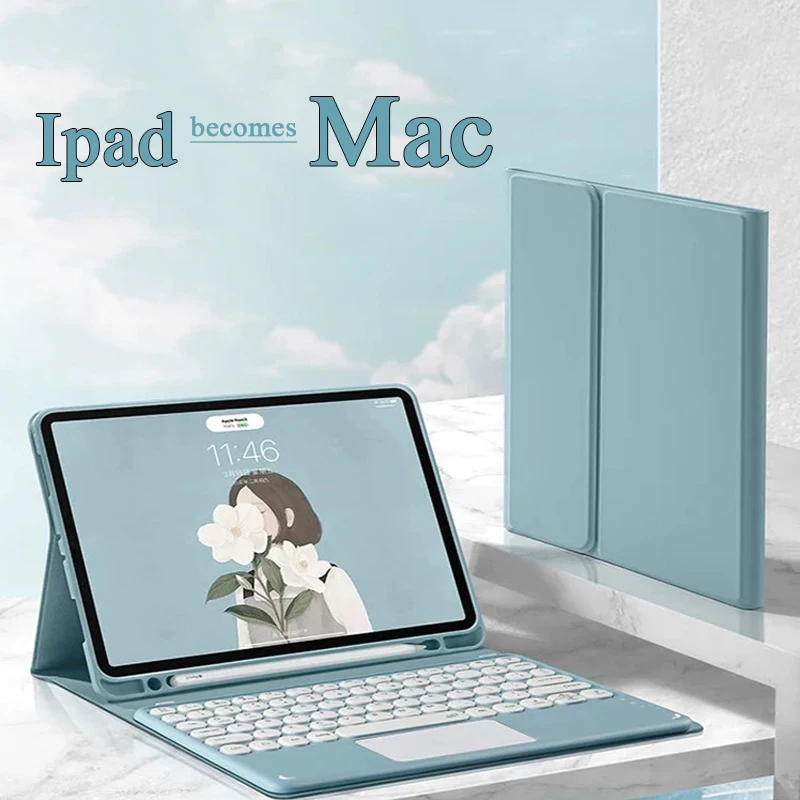 

Для IPad 2021 новый IPad 10,9 Bluetooth защитный чехол для клавиатуры 10,2 Air4 Air3 Touch Keyboard Pro11 тачпад Клавиатура чехол для мыши