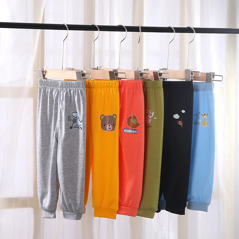 

BBD Toddler Summer Thin Pants Boys Girls Cotton Cartoon Fashion Trousers Infants 1 2 3 4 5 Years High Quality Clothes