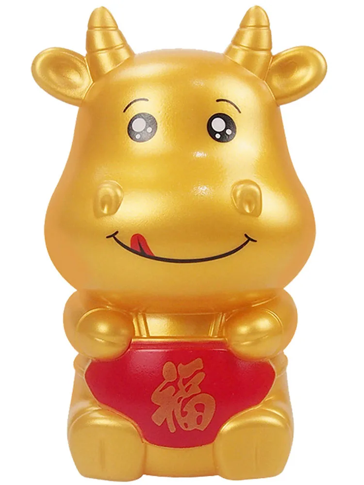 Копилка Милая Детская копилка золотой БЫК мультяшный Ретро бак для монет