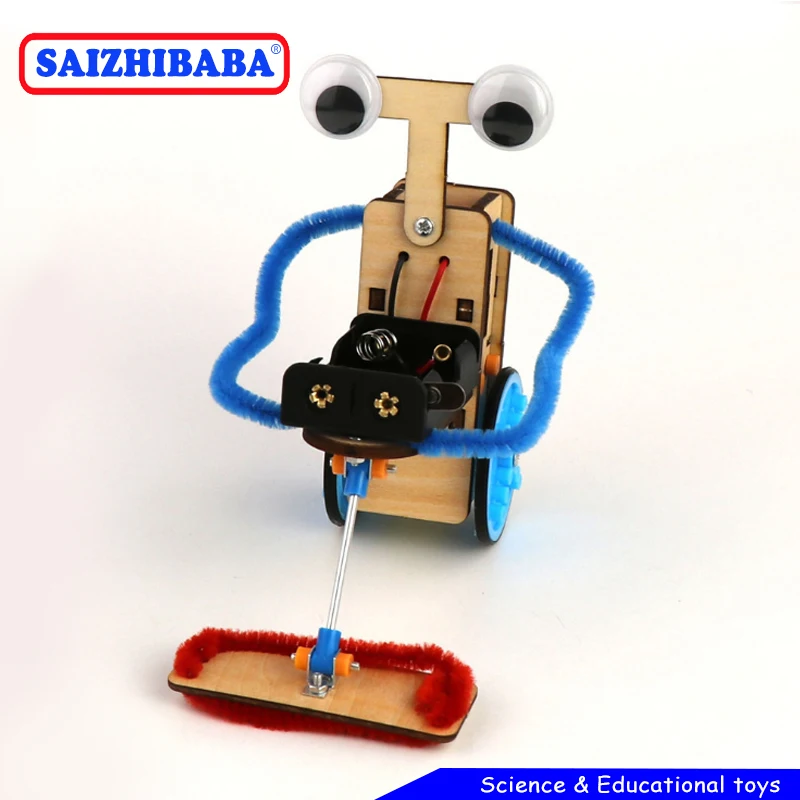 Saizhibaba сделай сам умная деревянная подметальная машина Роботизированная швабра