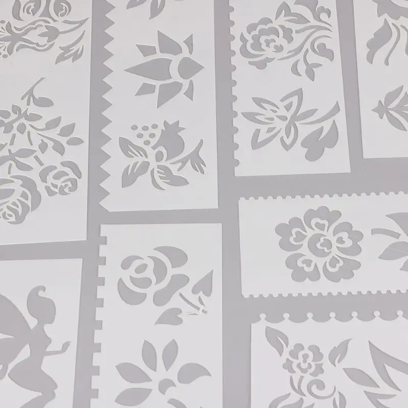 

8Pcs/set Kids Plastic Drawing Template Rulers Stencils DIY Painting DIY Making School Supply Tools Craft Dropshipping