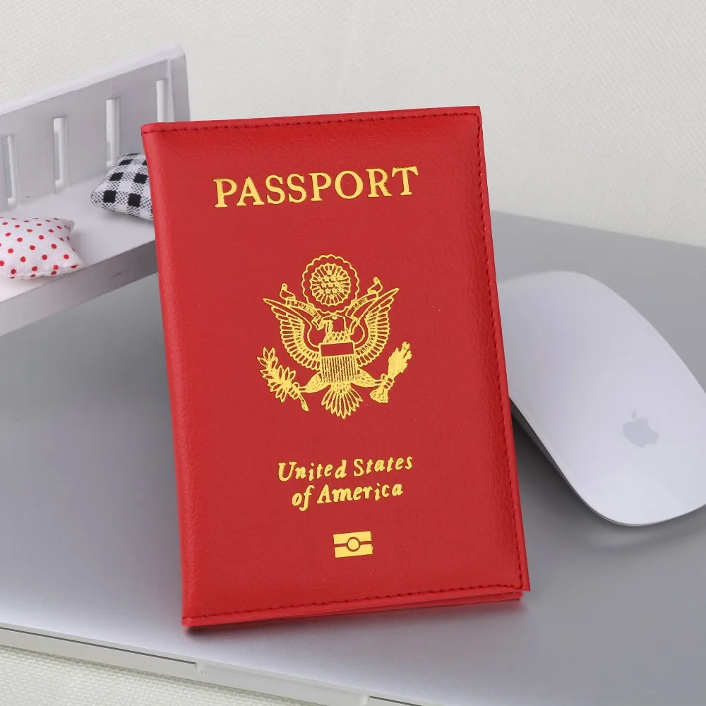 TRASSORY путешествия личи шаблон кожа США Обложка для паспорта США Rfid защита Кредитная карта чехол держатель для паспорта