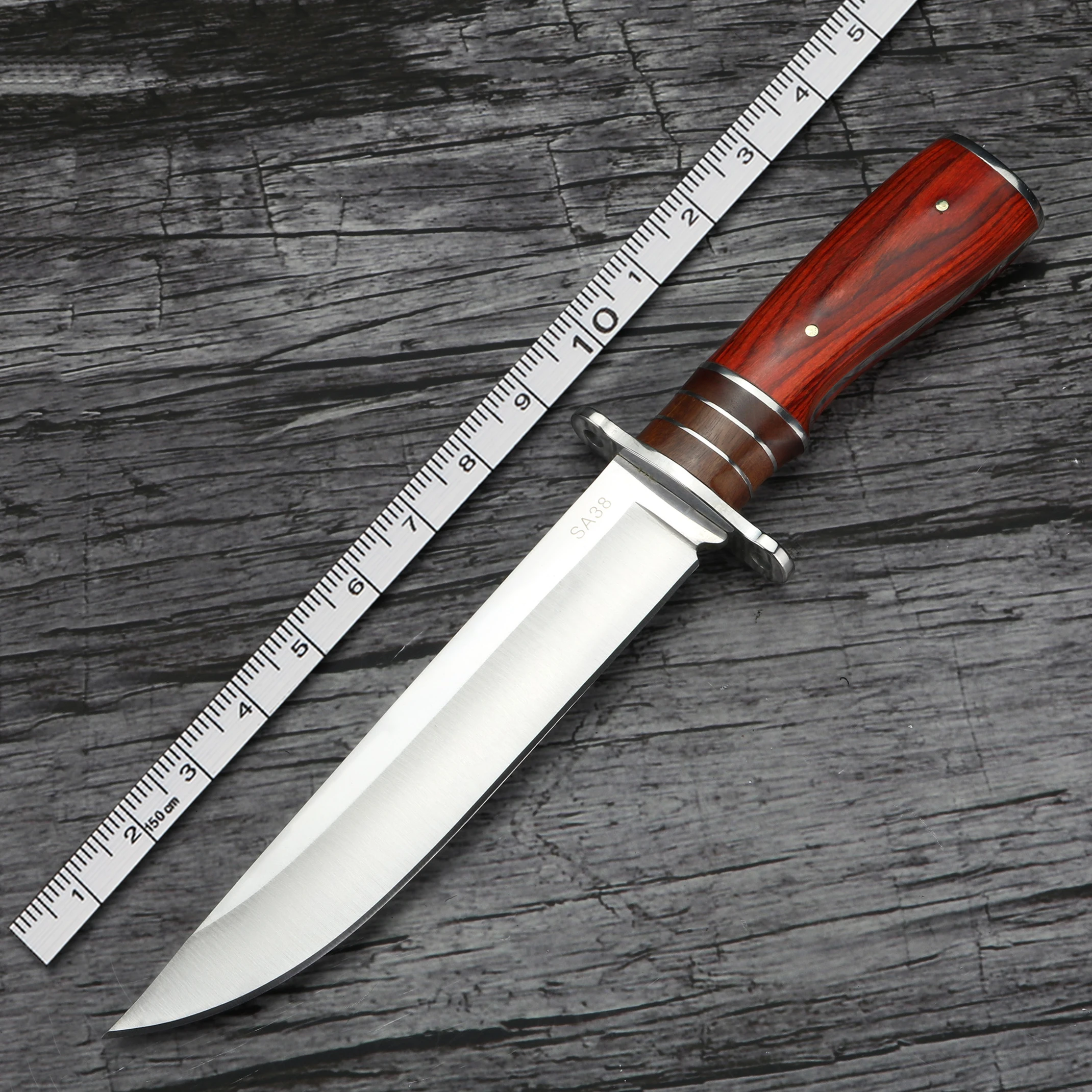 

Outdoor Hunting Knife Survival Fixed Blade Knife Tactics Jungle Camping Knife Multifunctional Climbing Tool Collection Gift