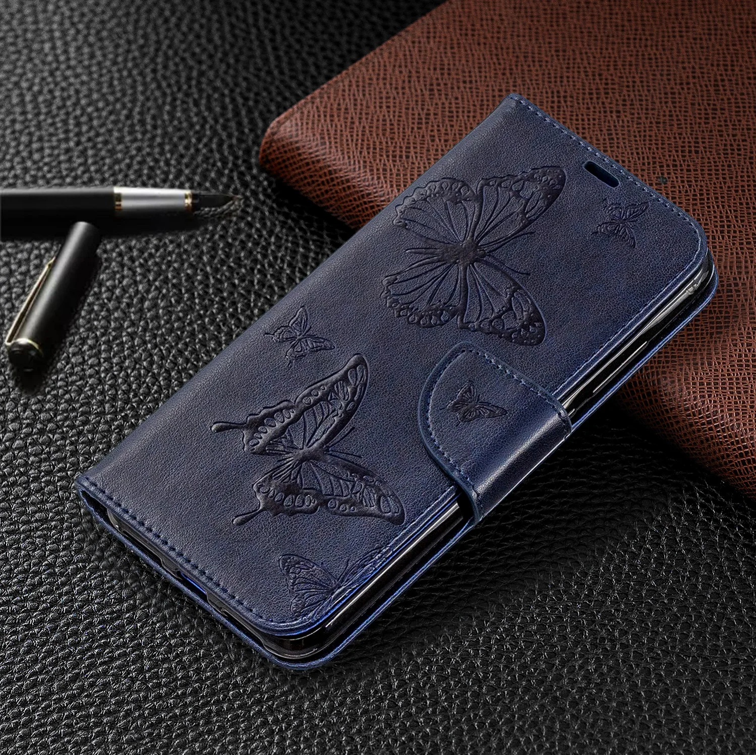 Кожаный флип-чехол для huawei P30 P20 Pro Lite Y6 Y5 mate 30 20 Pro P Smart Honor 3D бабочка кошелек Чехол-Кошелек Coque