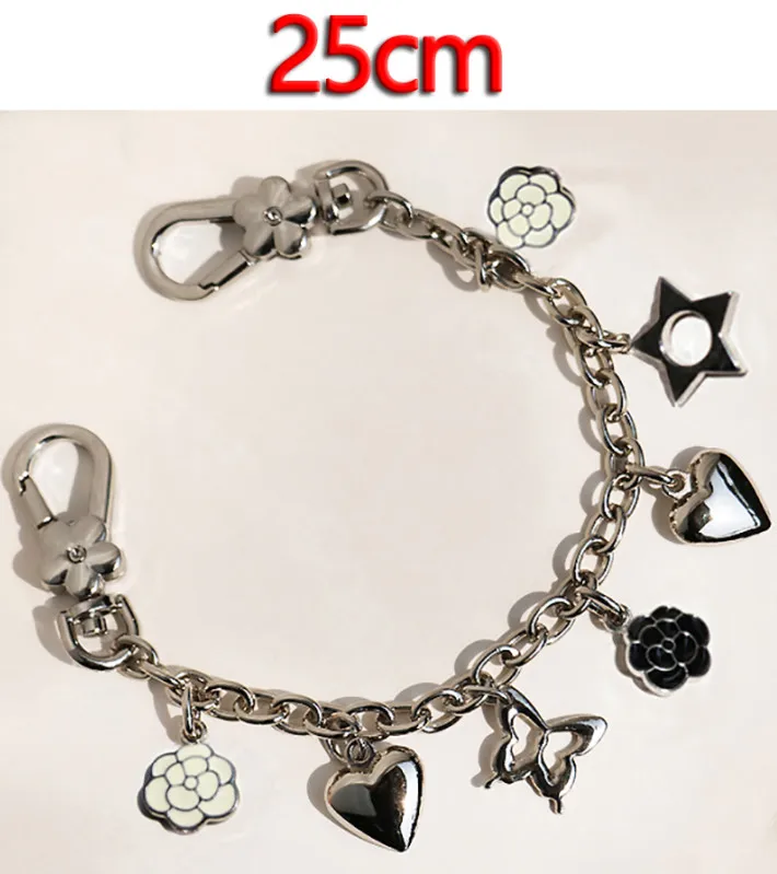 DIY 7 мм декоративные цепи короткие 25 см серебряные цепи для дизайнерских сумок, кошельков, клатчей, сумок аксессуары модные сумки подвески - Цвет: 25cm Silver