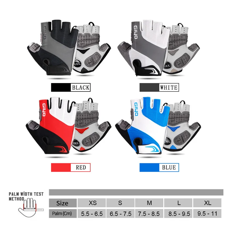

GIYO Half Finger Bicycle Gloves Men Women MTB Road Racing Riding Cycling Warm Gloves Gel Breathable Anti-slip Outdoor Gloves