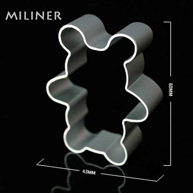 1 шт. Медвежонок печенье форменное пресс форм из металлического сплава форма для