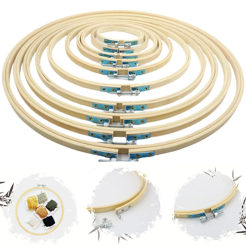 

8/10/13/15/18/20/23/26/40cm Embroidery Cross-Stitch Wooden Frame Hoop Circle Embroidery Shed DIY Hand Craft Sewing Needwork Tool