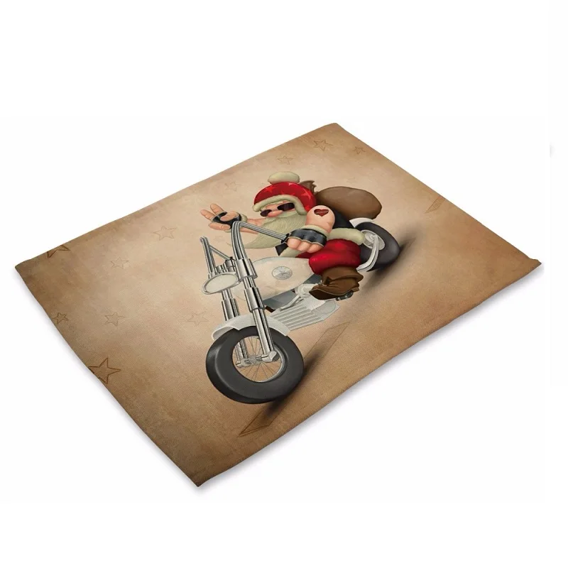 CAMMITEVER Christmas Cup Plate Holder Mat Tableware Placemat Coffee Tea Pad Kitchen Accessories Drinks Table |