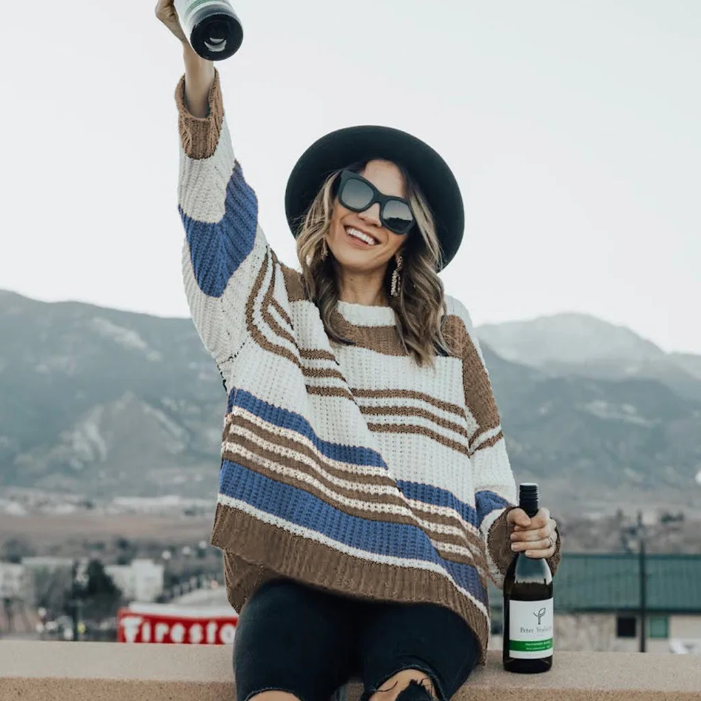 Повседневное платье-рубашка размера плюс женский модный вязаный свитер в