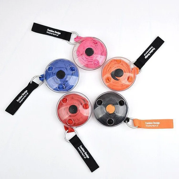 

1pc Creative Portable Multifunctional Storage Bag Small Disc Shopping Bag Ultra Small Portable Folding Telescopic Storage Bag
