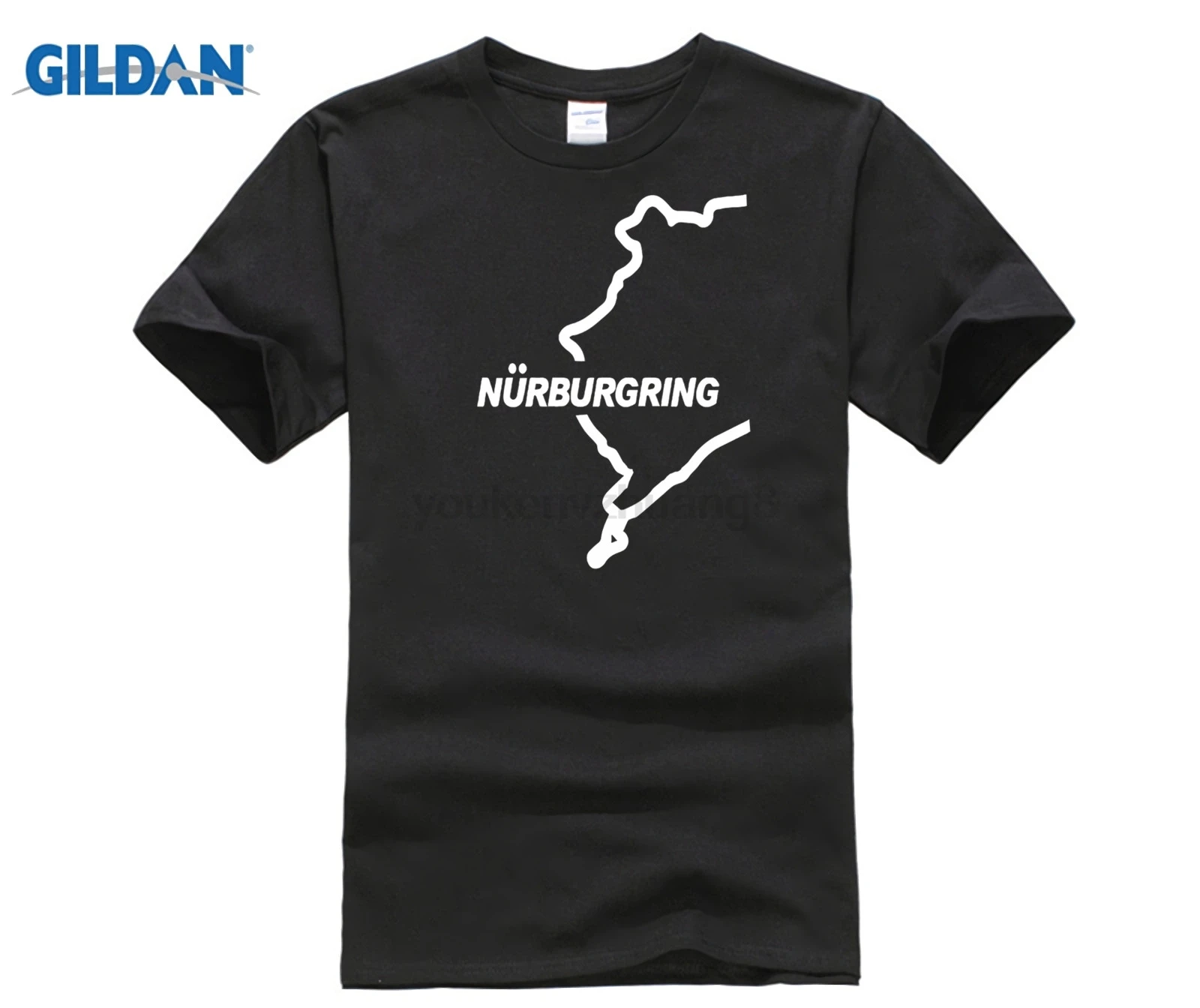 Горячие предложения модная 3d Футболка Горячая 2020 Nurburgring машина трек Европейский