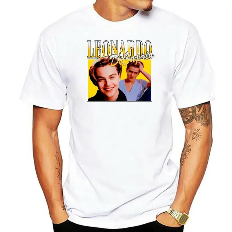 

Men T shirt VINTAGE Leonardo DiCaprio T-Shirt Women tshirt