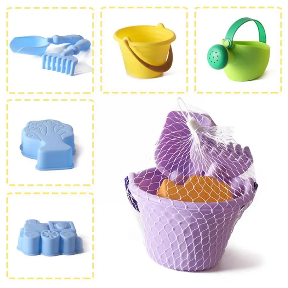 

1 Set Kids Beach Toys BPA-free Materials Baby Summer Game Children Toys And Set Portable Girls Sandbox For Boys Toy Beach B J6U7