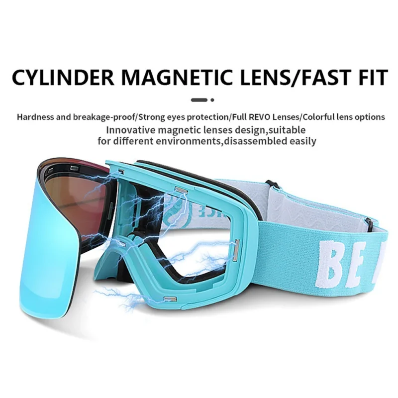 2020 Новое Поступление Магнитные цилиндрические лыжные очки для сноуборда