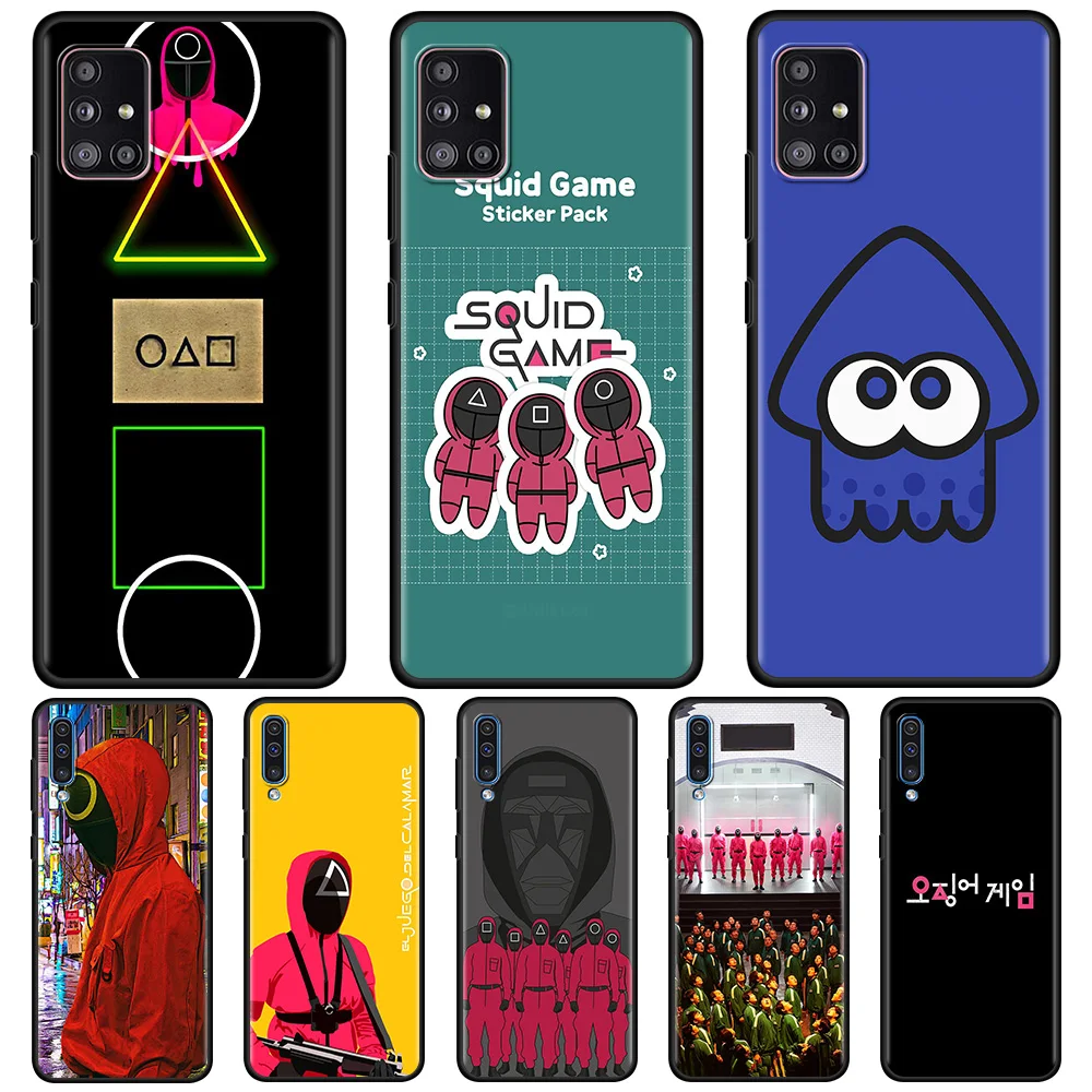 

Korean Squid Game Case For Samsung Galaxy A51 A12 A52 A21s A71 A32 A31 A02s A72 A11 A41 A22 A51 A42 Soft Phone Cover Bag