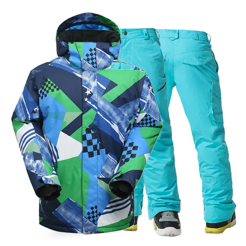 Высококачественные мужские лыжные куртки и штаны уличные спортивные костюмы для