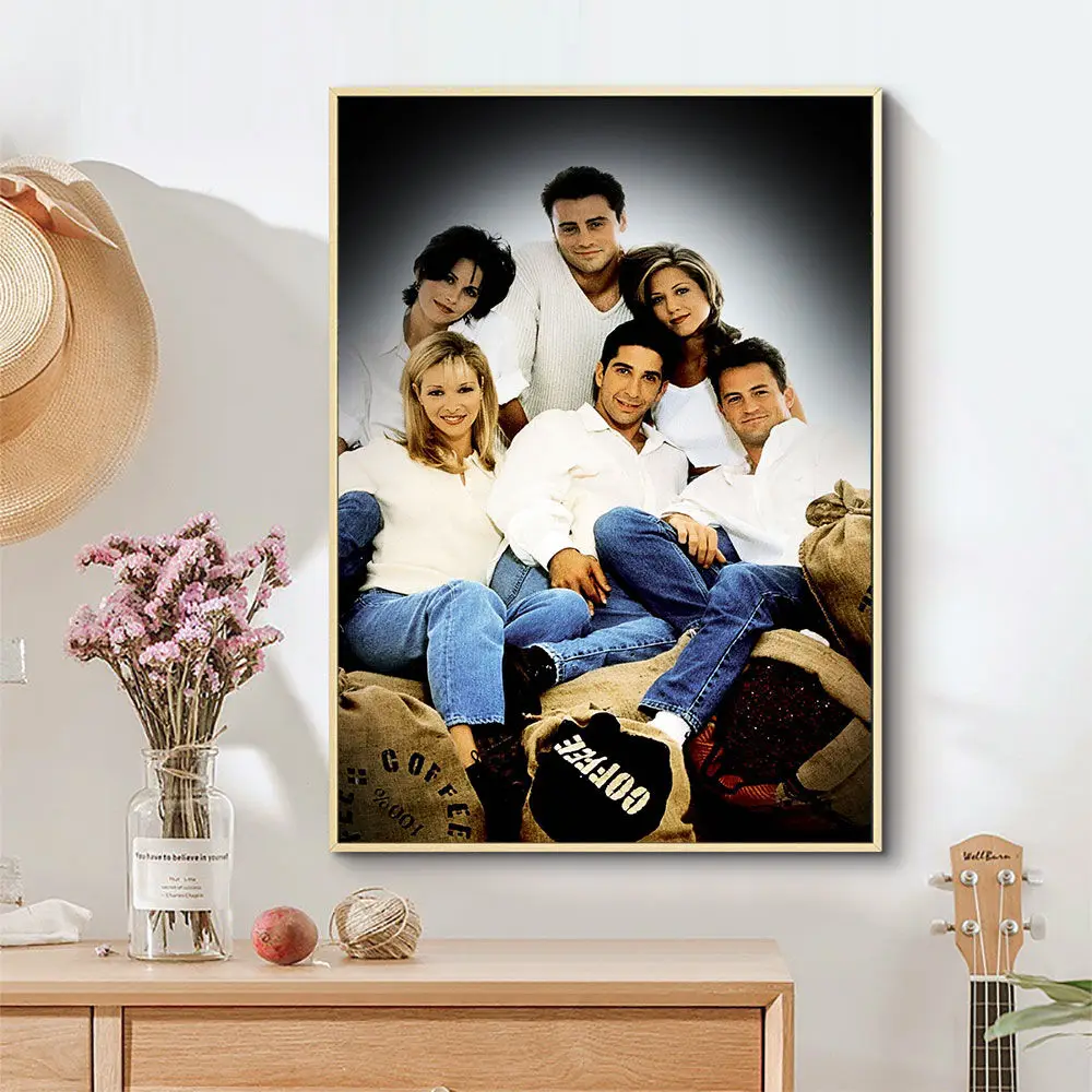 Оригинальная матерчатая постер из шелковой ткани Гостиная Плакаты ТВ Шоу друзья