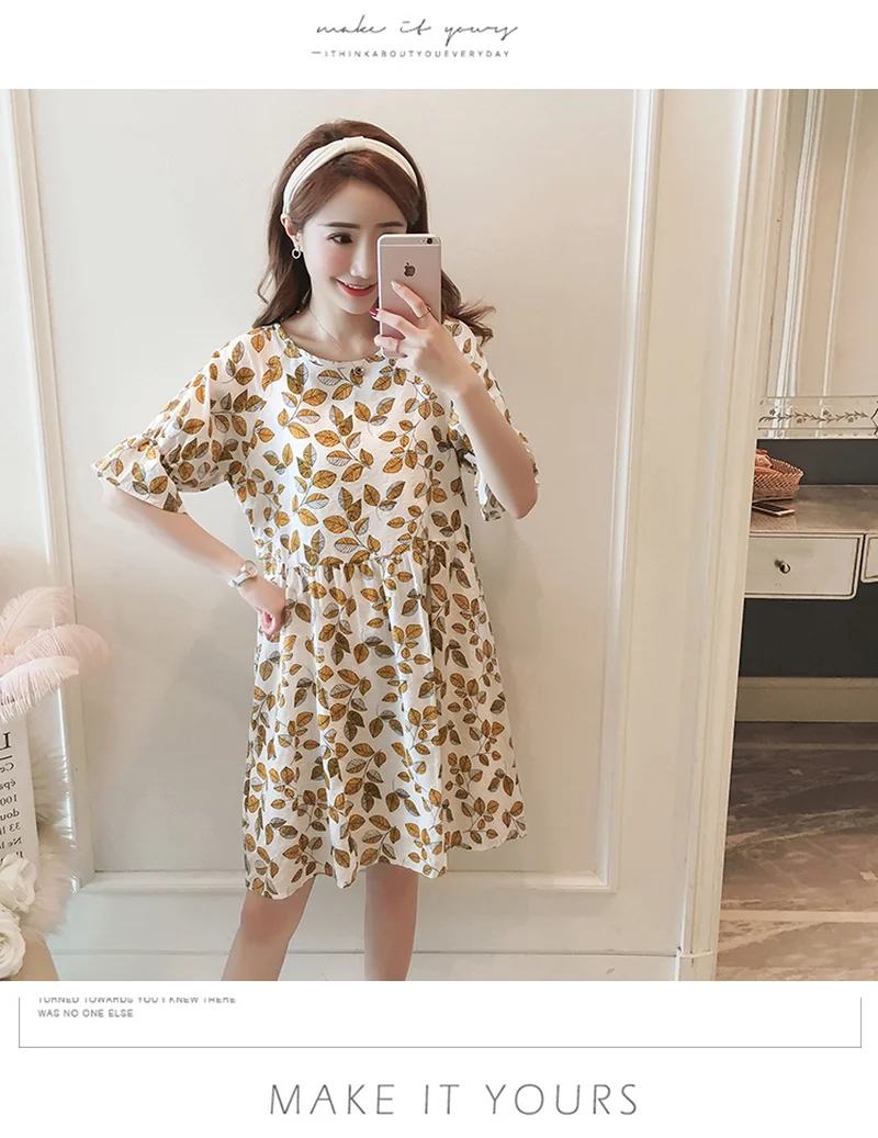 

Pregnant Women's Dresses Summer Loose Casual Skirts Fashion Pregnancy Dress