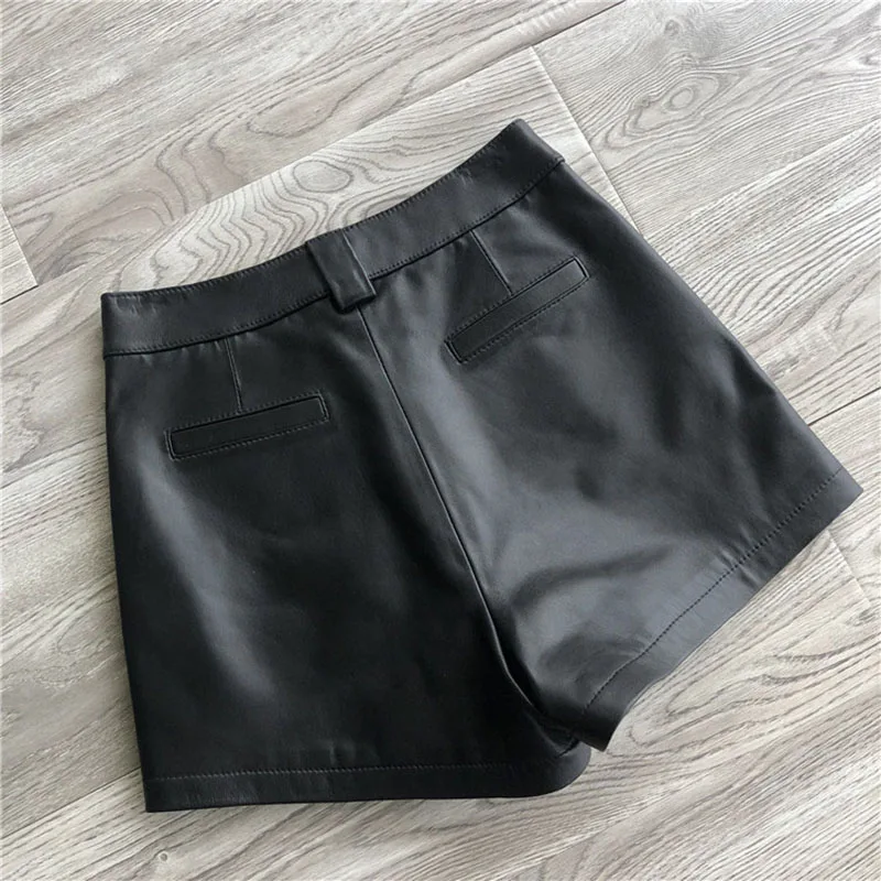 Скидка Высокая Quakity овчины 2021 Весна и Осень Повседневная Рабочая небольшие кожаные штаны ремень для шортов Тонкий Универсальный широкие хорошее ...