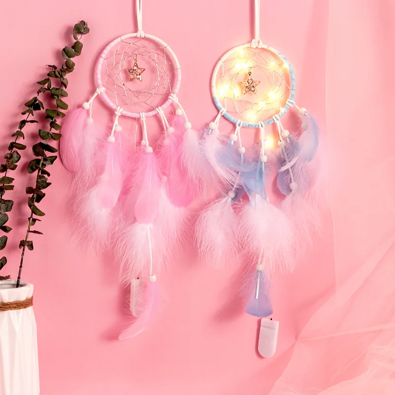 Свадебный дом Настенный декор в индийском стиле Ловец снов перо колокольчик