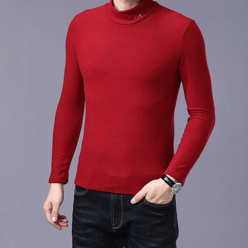 aoliwen men warm comfortable long sleeved turtleneck knit sweater tops pullover soft flexible slim fit business casual sweater free global shipping