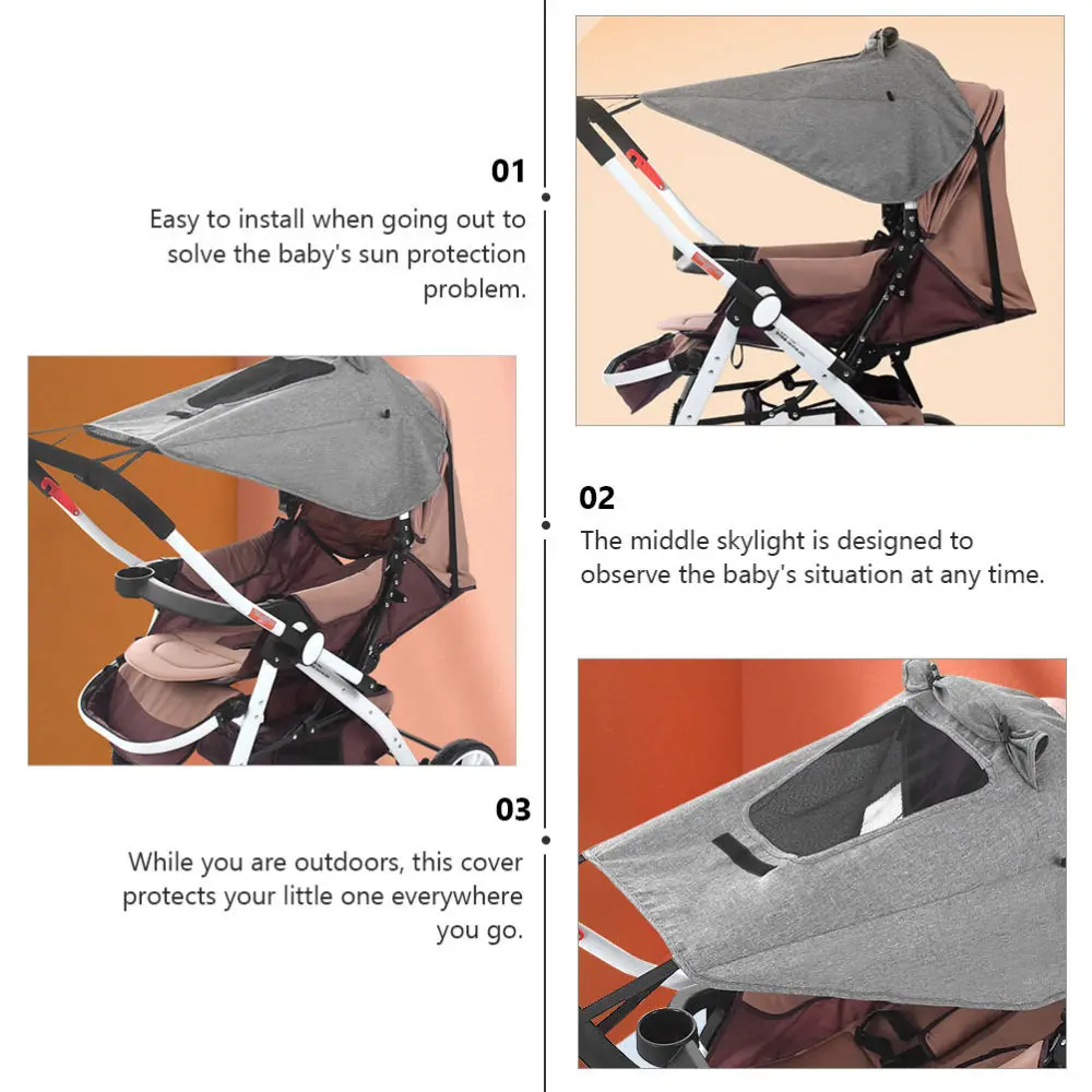 

1Pc Baby Stroller Shading Cover UV Protective Cloth Multi-use Cover