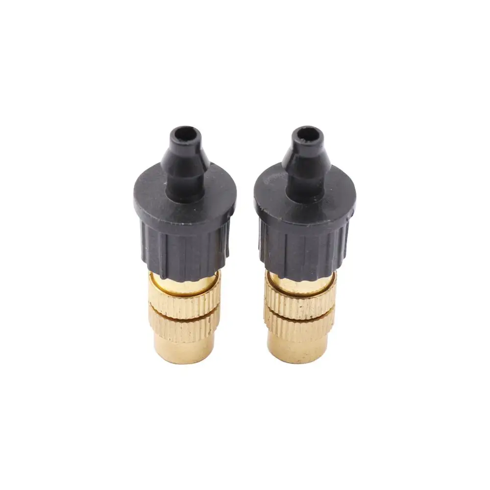 5 шт. 4 мм регулируемый медный распылитель с зазубриной для садового орошения