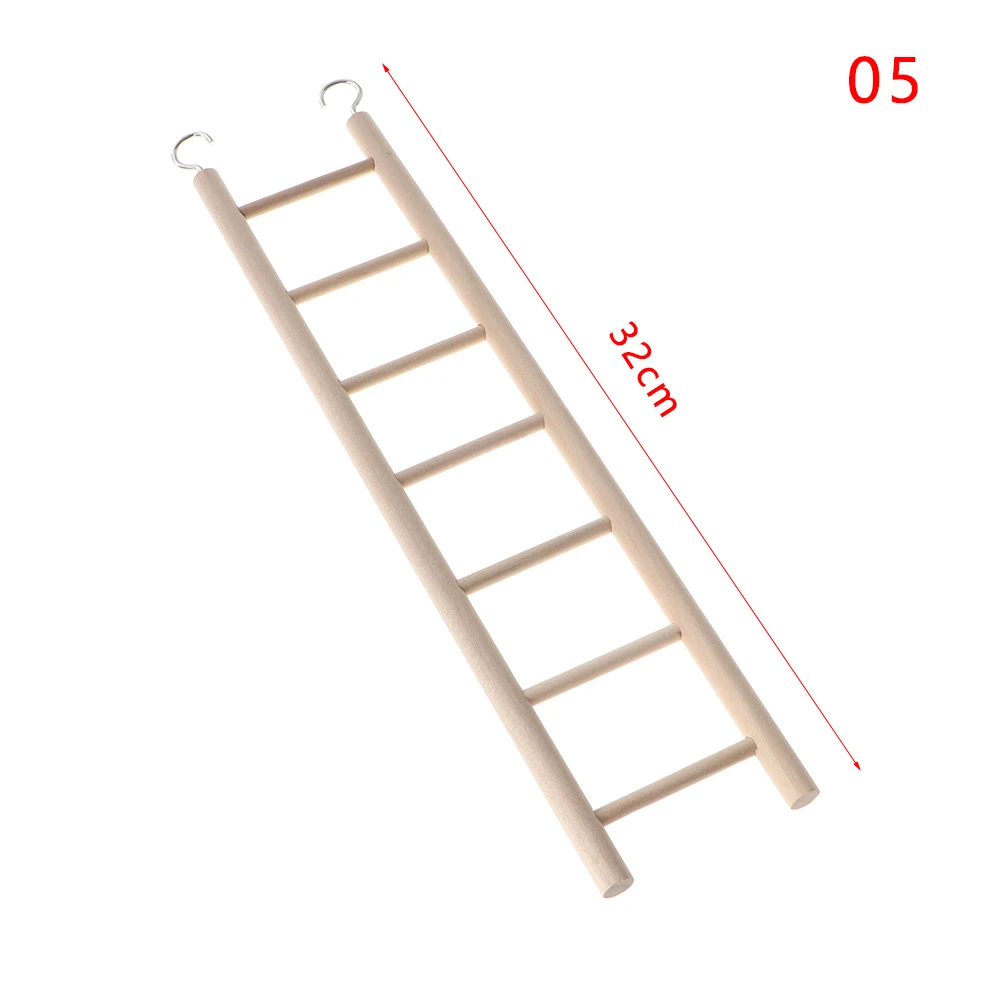 Climbing 3/4/5/6/7/8 Ladder Bird Cage Handcraft Wooden Swing Scratcher Birds Toys Parrot Training Supplies Durable Wholes | Дом и сад