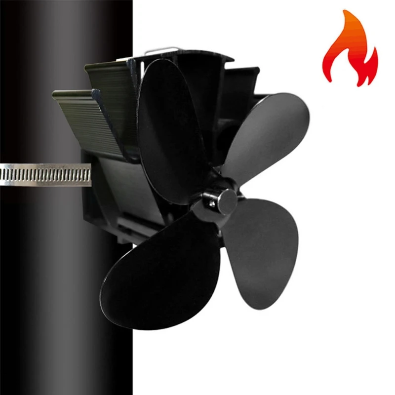 94 шт. 4-Лопастной вентилятор для дровяной плиты из алюминиевого сплава |
