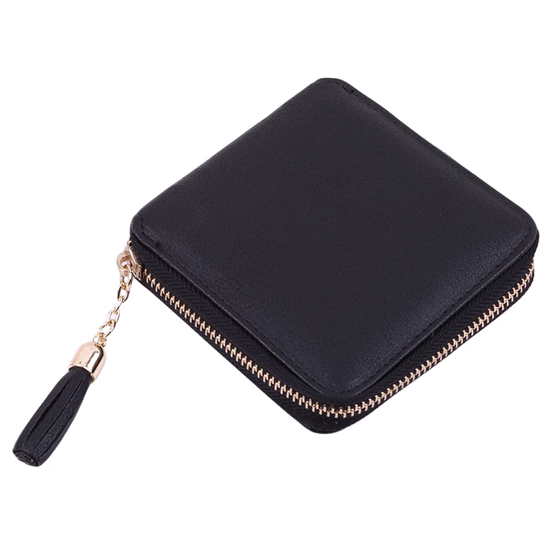 Женские кожаные кошельки с отделениями для монет и карт модные винно-красного