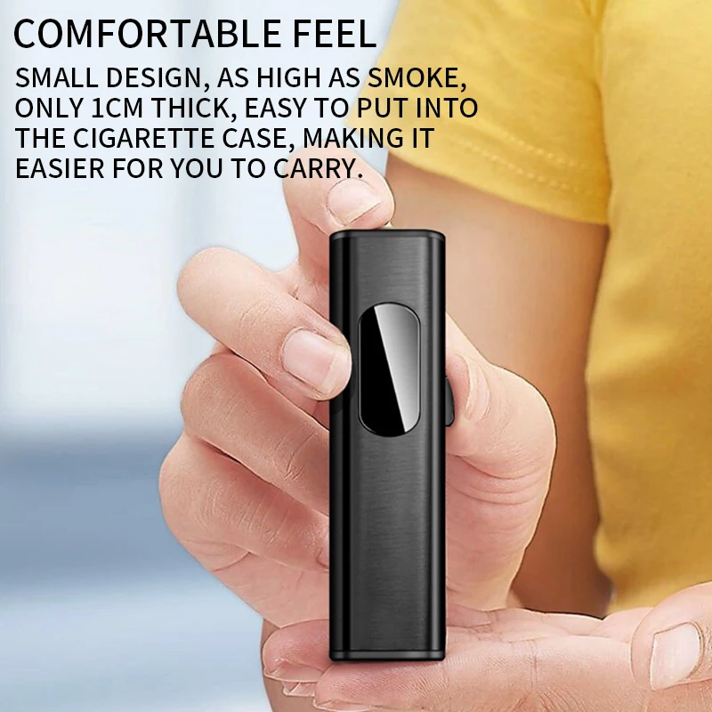 Зажигалка для сигарет сенсорный экран зажигалка компактный смарт датчик usb