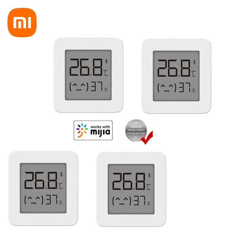 

Bluetooth-термометр xiaomi mi mijia 2, беспроводной умный электрический цифровой гигрометр, термометр, работает с приложением для умного дома