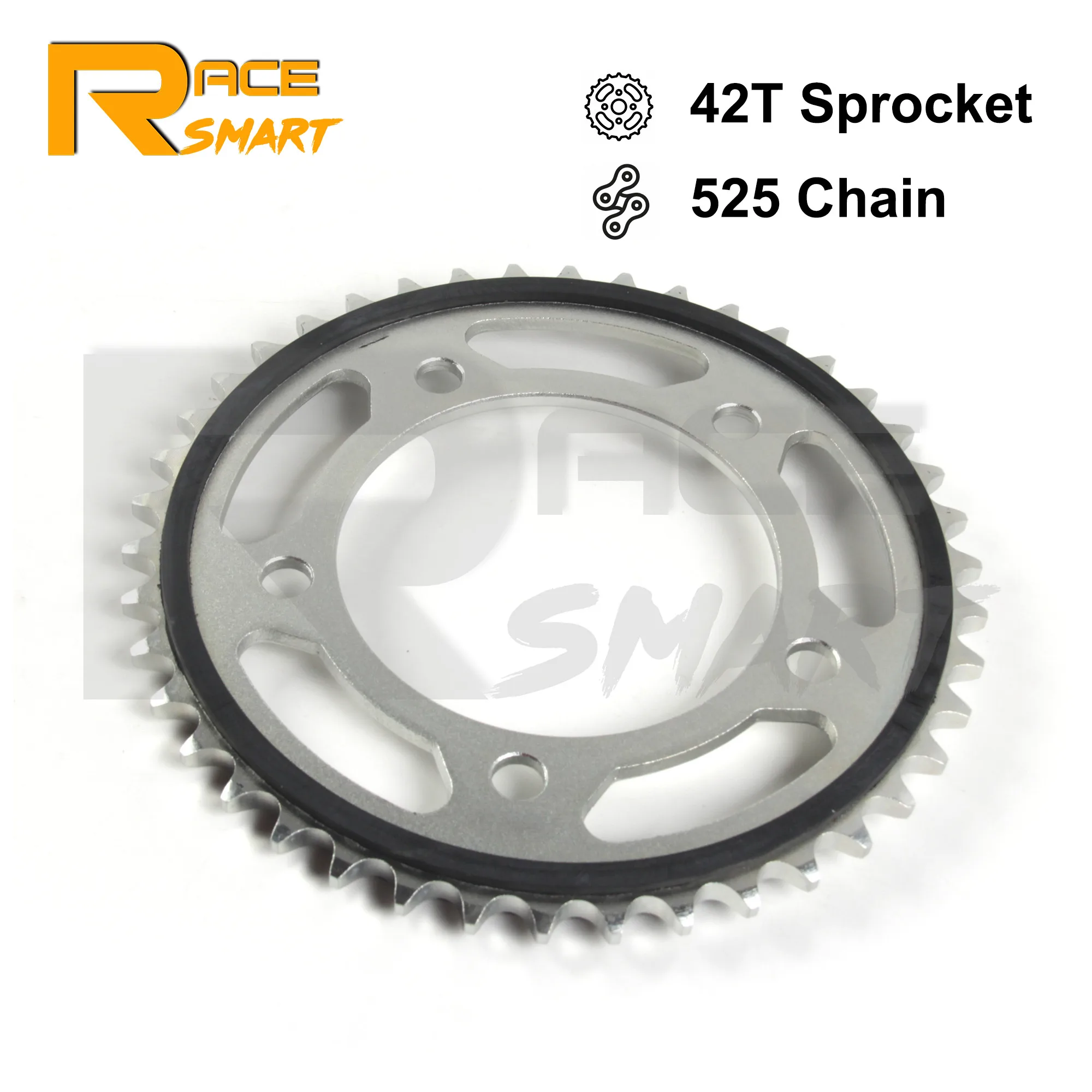Motorcycle 525 Pitch 42T Rear Sprocket Rubber Cushioned For HONDA CB600 CB600S CB600F Hornet 2000-2003 2001/ CBR650R 2019-2020 | Автомобили