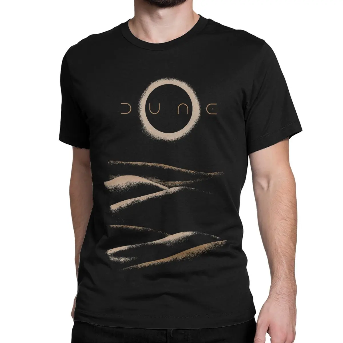 

Men Women's T-Shirt Dunes Of Arrakis Vintage Pure Cotton Tees Short Sleeve Sandworm Science Fiction T Shirts O Neck Clothing