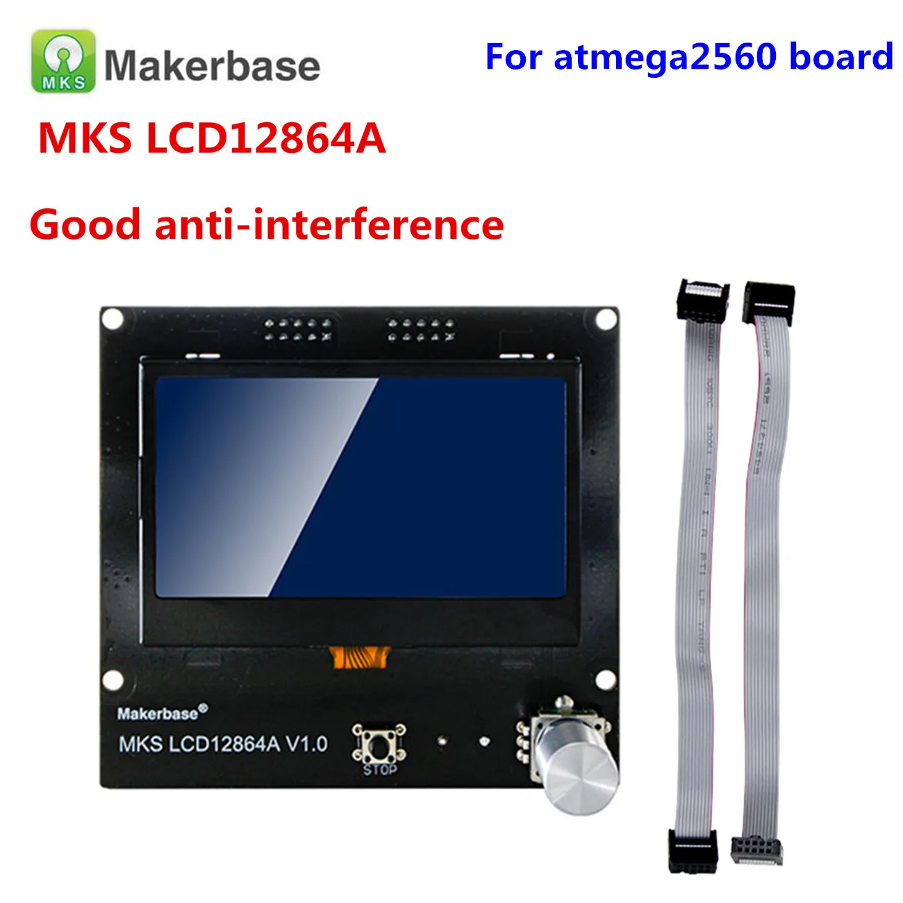 LCD12864A 3D принтер дисплей Блок lcd 12864 контроллер Reprap 12864 lcd MKS lcd 12864A экран lcd модуль для MKS gen v1.4 GEN_L материнская плата - Color: LCD12864A
