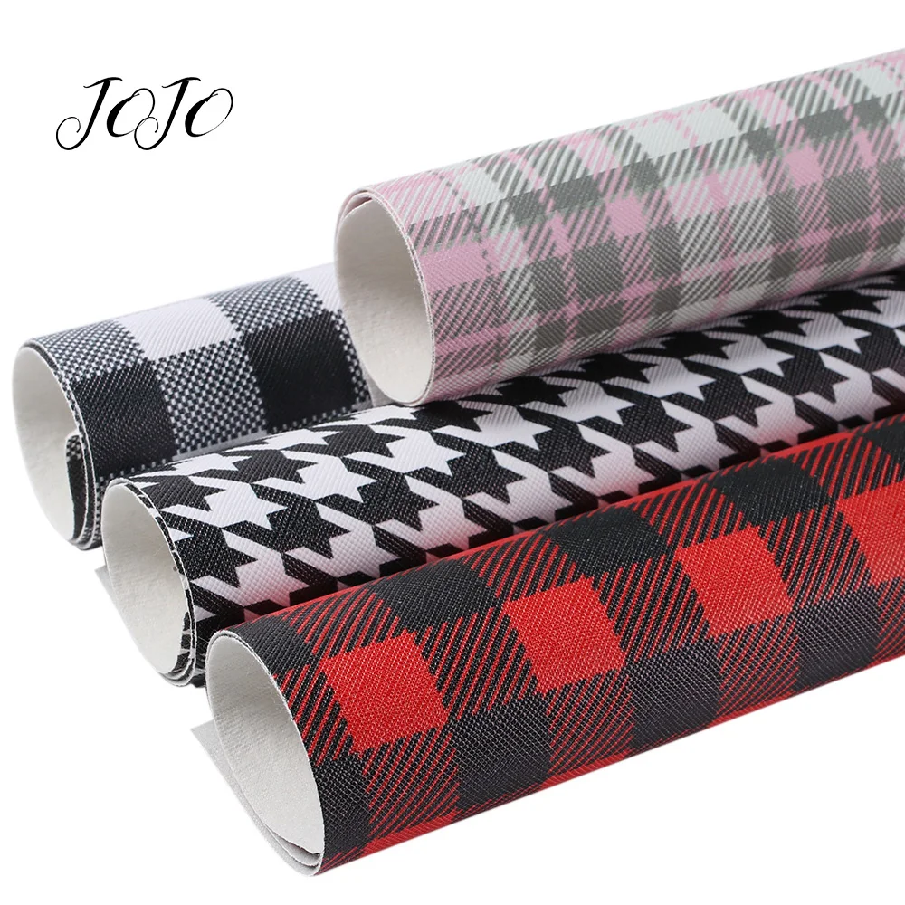 JOJO Луки 22*30 см 1 шт. клетчатое платье с искусственная Синтетическая кожа ткань