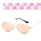 Женские солнцезащитные очки для близорукости, поляризационные круглые зеркальные очки для близоруких женщин, очки для близоруких NX