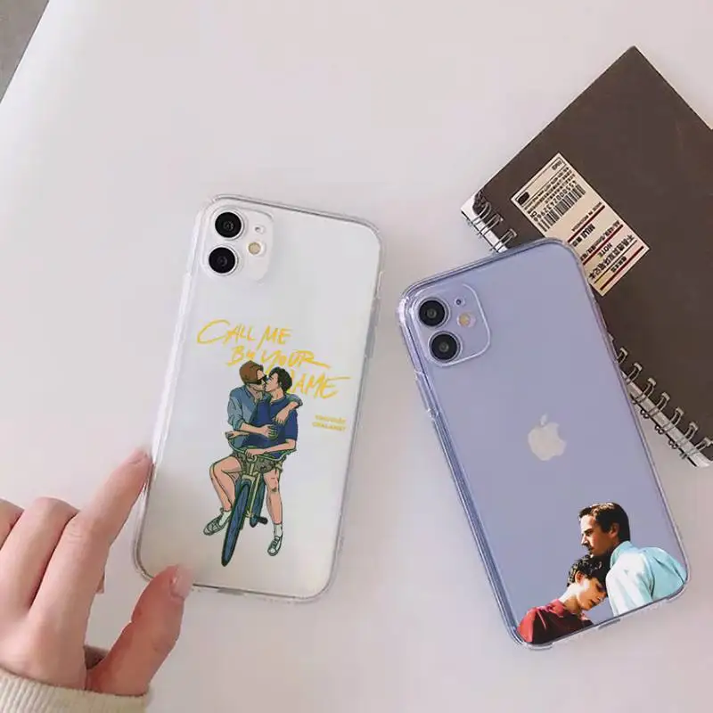 

call me by your name Phone Case Clear Transparent for iPhone 11 12 13 mini pro XS MAX 8 7 6 6S Plus X 5S SE XR 2020